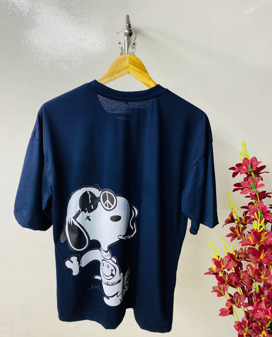 Dog Style T-Shirt Down Shoulder