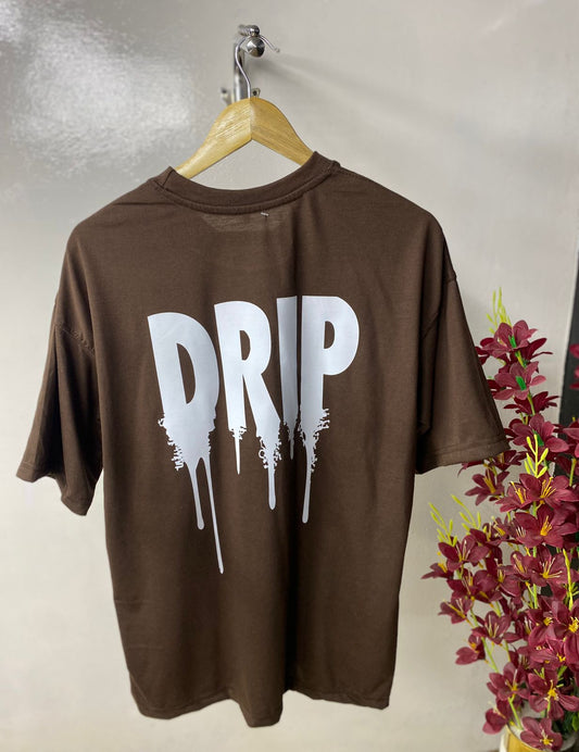 Drip T-Shirt Down Shoulder